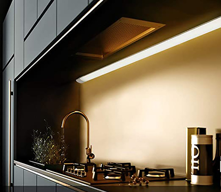 2x LED Panel Svítidlo Povrchová Montáž Černý 30cm 9W 6500K Studená Barva