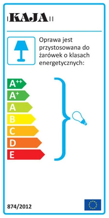 Stolní lampa K-3763 1xE27 230V Kaja červenobílá