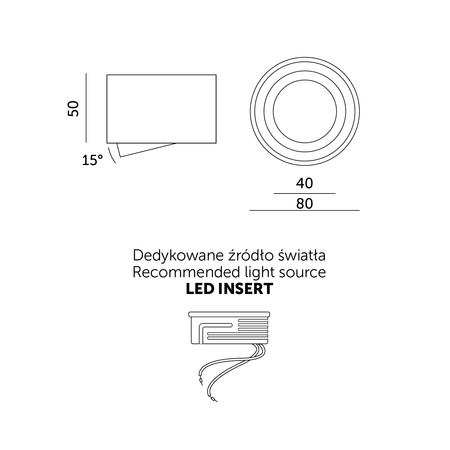 Halogenové bodové svítidlo pro povrchovou montáž GU10 Round White OH36 Kobi