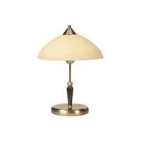 Stolní noční lampa E14 hnědá Classic Regina Rabalux
