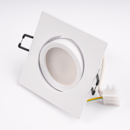 TRIX 3v1 GU10 6W 3000K WHITE MAT LUMILED čtvercové pohyblivé halogenové svítidlo pro zapuštěnou montáž