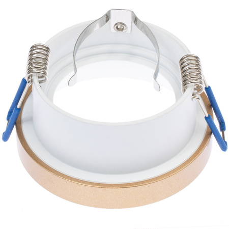 LED GU5.3 GU10 kruhové zlatobílé Simen Kanlux bodové halogenové svítidlo pro zápustnou montáž