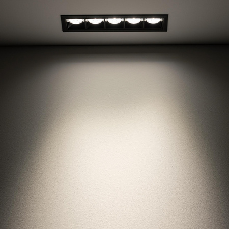 LED zapuštěné stropní svítidlo 20W 1800lm 4000K neutrální černá MIDI RECESSED 10065 Nowodvorski