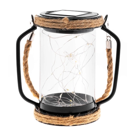 LED solární lampa Venkovní zahradní závěsná stojací lucerna 3000K IP44 soumrakový senzor