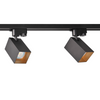 Sanico Goldlux 1-fázová kolejnicová sada + 3x GU10 Black Gold SQUARE reflektor Sanico Goldlux