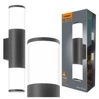 Venkovní nástěnné svítidlo IP54 2x GU10 Grey Videx