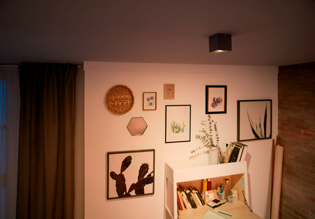 LED halogenové svítidlo pro povrchovou montáž 4,5W BOX Movable Black PHILIPS