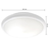 Plafond LED stropní svítidlo do koupelny Povrchová montáž 22W lm 4000K Neutrální 120° se senzorem pohybu Kulaté bílé IP65 Midas Masterled