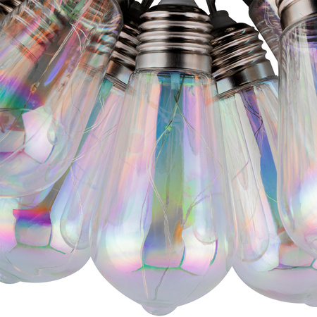 Solární zahrada Girland 20x LED světelný řetěz Dekorativní koule 5,8 m Studená