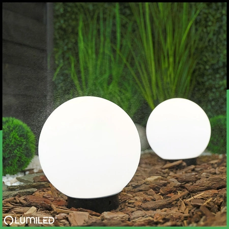 Venkovní lampa E27, KOULE LED IP65 20cm LUMIKULA2 LUMILED