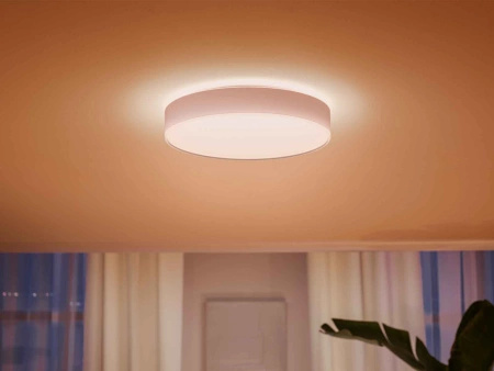 LED stropní podhled Enrave White 33,5W 42,5cm CCT PHILIPS HUE Bluetooth + stmívač