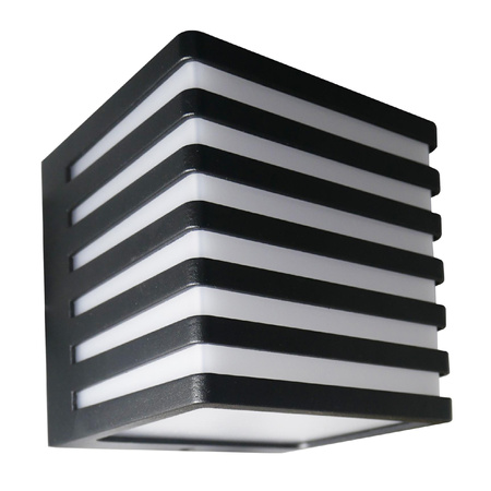 Venkovní nástěnné fasádní svítidlo LED 4000K Square Black
