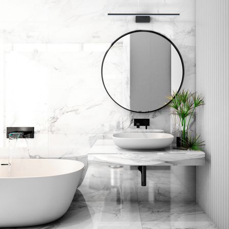 Nástěnné svítidlo LED 12W 900lm 4000lm Neutrální černá Vodotěsné Koupelna IP44 Moderní CEZANNE LED M 10677 Nowodvorski