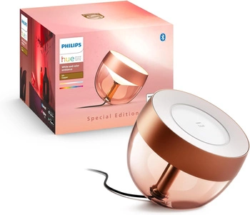 IRIS LED Copper EU/UK 8,1W CCT RGB PHILIPS HUE Bluetooth Zigbee stolní lampa