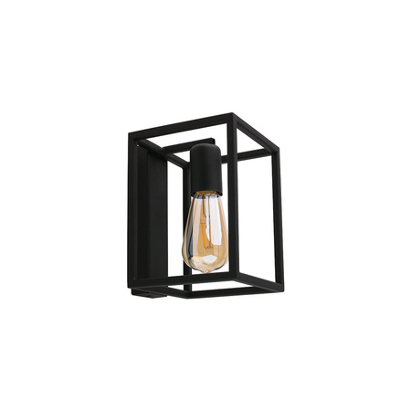 CRATE 9046 Nowodvorski Nástěnné svítidlo černé E27 Nástěnné svítidlo s klecí Steel Loft