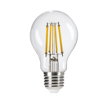 LED žárovka E27 Edison A60 7W = 60W 810lm 6500K studená bílá Clear XLED Filament Kanlux