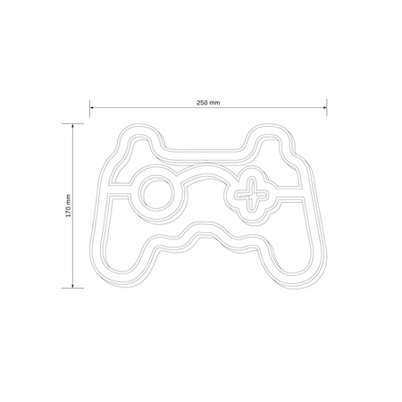 Dekorativní LED lampa na baterie 3W White Neon Sanico Goldlux