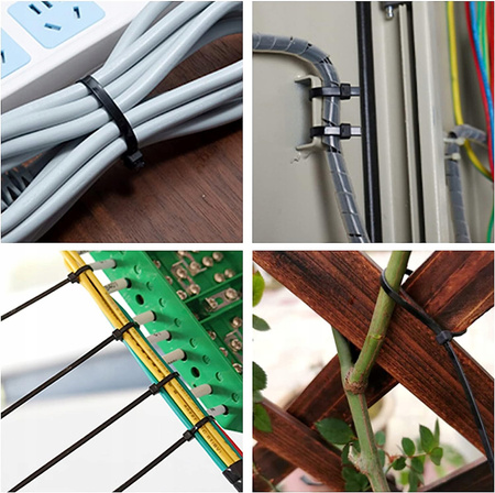 Silný stahovací pásek 3.6x150mm černý 100 kusů ECOLIGHT