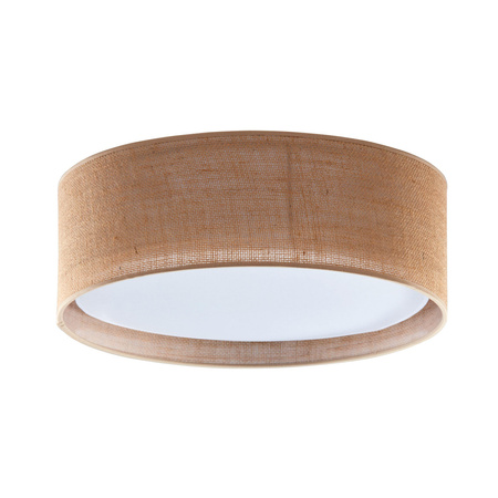 Stropní svítidlo Plafond Plafond JUTA kulaté bílo-hnědé jutové 60cm 15W 4xE27 6584 TK Lighting