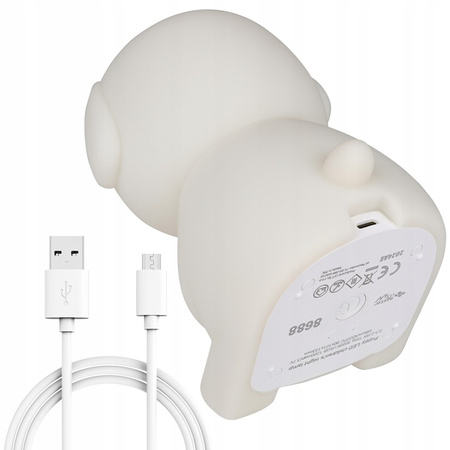 Dekorativní dětské noční světlo pro psy LED 2,5 W 18 lm 3000K teplá bílá RGB 360° bílé Masterled