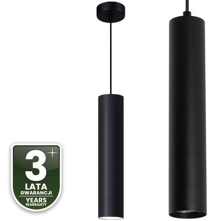 Stropní závěsné svítidlo 29cm Reflektor GU10 LED SOPLO Black LUMILED