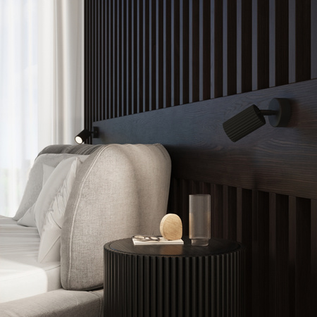 Bodové reflektorové stropní svítidlo Tuba 3x GU10 Black Carbon Deep Space SL.1581 Sollux