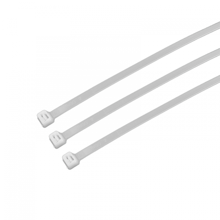 Kabelové stahovací pásky 7,6x750 mm bílé TRACKS Zipové stahovací pásky OK-76750W .VÍCE 50 ks.