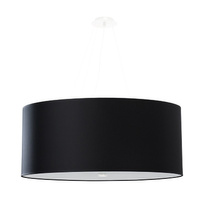 LED závěsné stropní svítidlo OTTO 6xE27 Lustr 70 cm černý SOLLUX