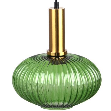 NORFOLK E27 převislá stropní lampa zelená GOLDLUX (Polux)