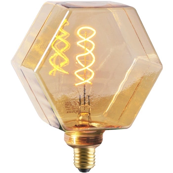Dekorativní LED žárovka E27 FILAMENT LB160 4W 260lm 1800K Teplá bílá 320° DecoVintage Amber GOLDLUX (Polux)