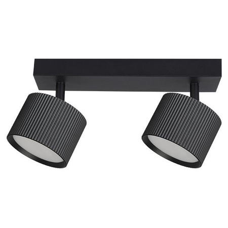 Bodové stropní svítidlo Tuba Reflektor Halogenové svítidlo 2x GX53 Moving Black Orbin Masterled