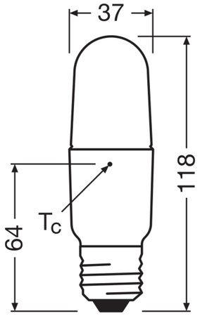 LED trubicová žárovka E27 8,5W = 60W 806lm 2700K Warm 200° STAR STICK Osram