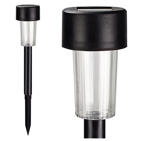 Solární lampa černá IP44 se soumrakovým senzorem Stik Sanico Goldlux