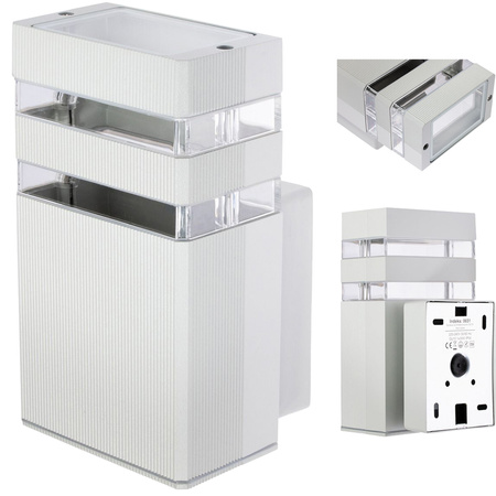 INEZ Šedé fasádní zahradní nástěnné svítidlo GU10 ALUMINIUM IP54