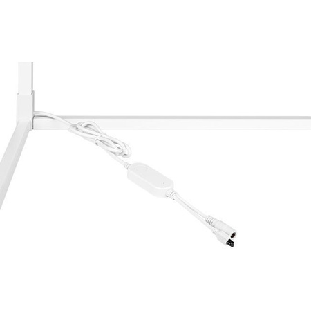 Rohová stojací stojací lampa bílá 20W RGB dálkový ovladač měnící barvu