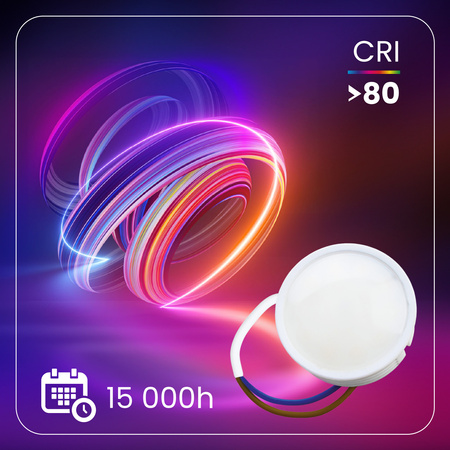 LED Modul Vložka Mléčný 7W = 60W 120° 670lm 3000K teplá bílá Stmívatelný LUMILED