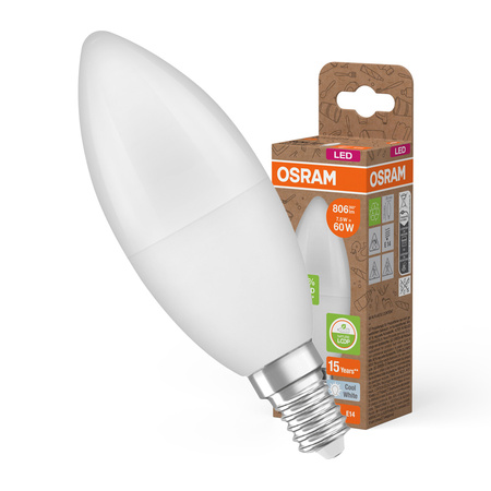 LED žárovka B39 Candle E14 7,5W = 60W 806lm 4000K Neutral 220° PCR LAMPS Osram