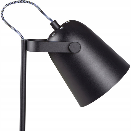 Stolní stolní lampa Školní kancelářská noční lampa Nastavitelná E27 Černá Raibo Kanlux
