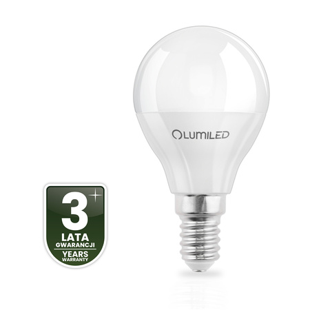 Žárovka LED E14, P40 2.5W = 25W 249lm 6500K Studená bílá 180° LUMILED