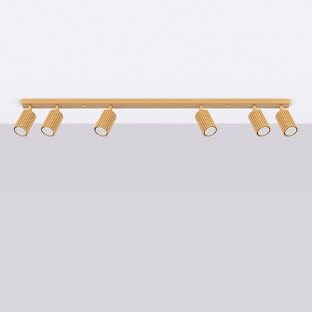 Bodové reflektorové stropní svítidlo Tuba 6x GU10 Gold Carbon Deep Space SL.1566 Sollux