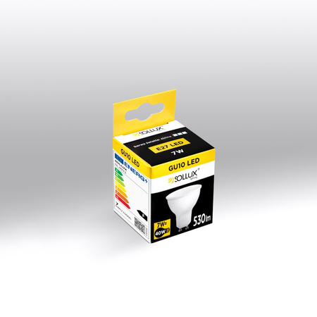 LED žárovka s reflektorem GU10 7W 530lm 4000K Neutral Sollux