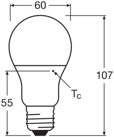 LED žárovka E27 A60 8W = 60W 806lm 2700K Warm 150° Ledvance