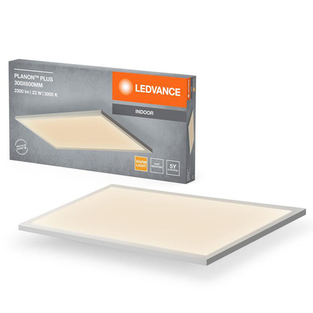 LED panelové stropní světlo 22W 1600lm 3000K teplá bílá povrchové bílé 60x30cm Planon™ Ledvance
