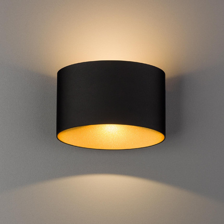 Zahradní lampa Venkovní nástěnná lampa ELLIPSES LED 8181 V2 2x5W 3000K IP54 Černá a zlatá Nowodvorski
