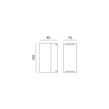 Zahradní venkovní nástěnné svítidlo 2x GU10 IP44 Black Quazar Kobi