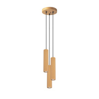 Stropní závěsné svítidlo Tuba Spot 3x GU10 Gold Carbon Deep Space SL.1557 Sollux