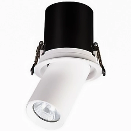 Svítidlo HALOGEN. vestavné. pohyblivé. kulaté. matná bílá. GU10