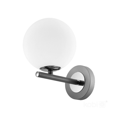 Nástěnná zásuvka pro povrchovou montáž G9 Grey Globe Elegance Kobi