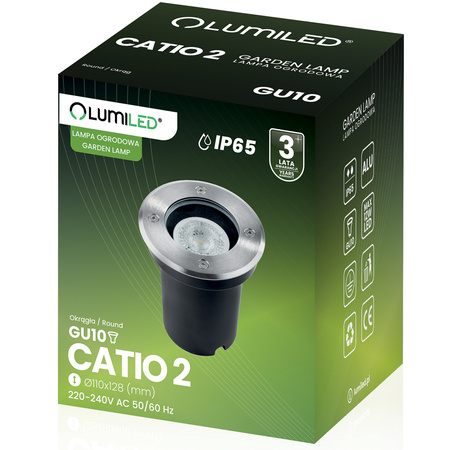 Venkovní osvětlení GU10, IP65 IK09 Kulatá CATIO 2 LUMILED