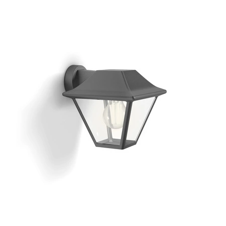 Zahradní lampa LED nástěnná lampa ALPENGLOW myGarden E27 IP44 Lucerna pro péřové antracitové PHILIPS